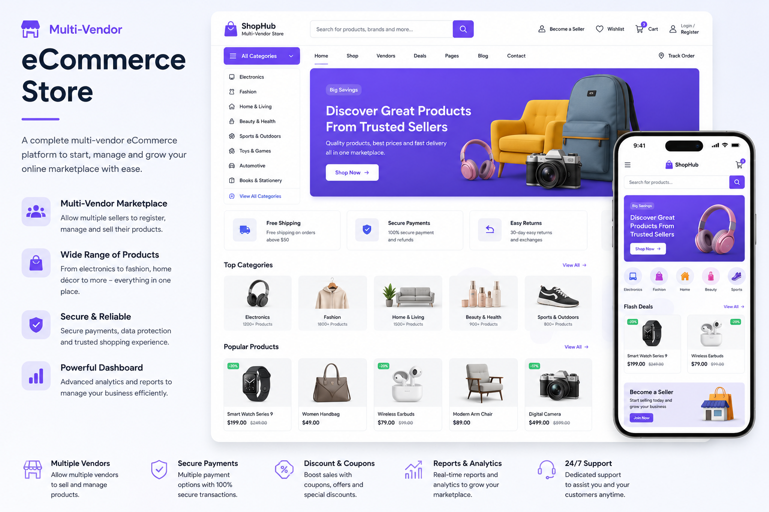 Multi-Vendor eCommerce Store